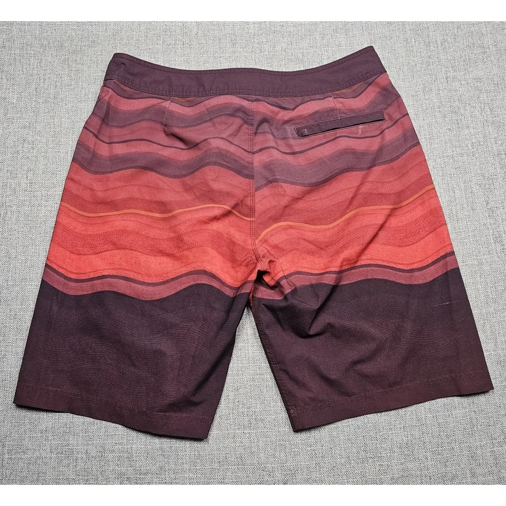 Prana Board Shorts Mens 36 Swim Trunks Drawstring Surf Beach Quick Dry Polyester